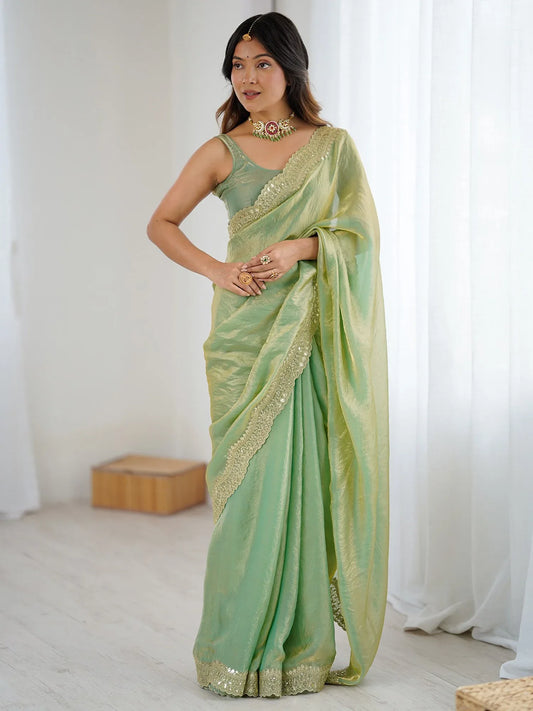partywear designer saree for festive occasions