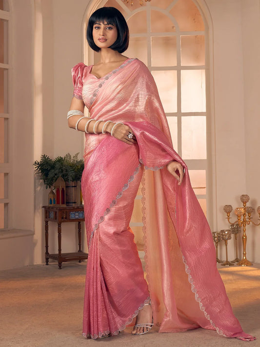 partywear designer saree for festive occasions
