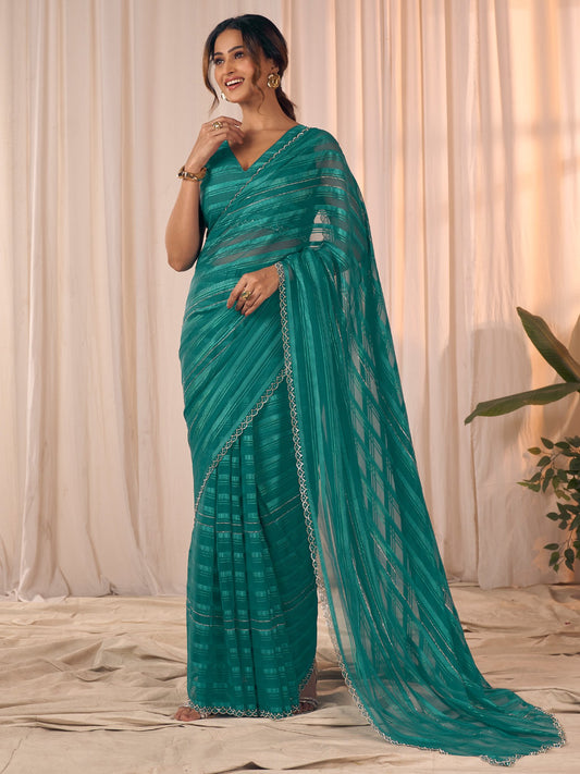 partywear designer saree for festive occasions