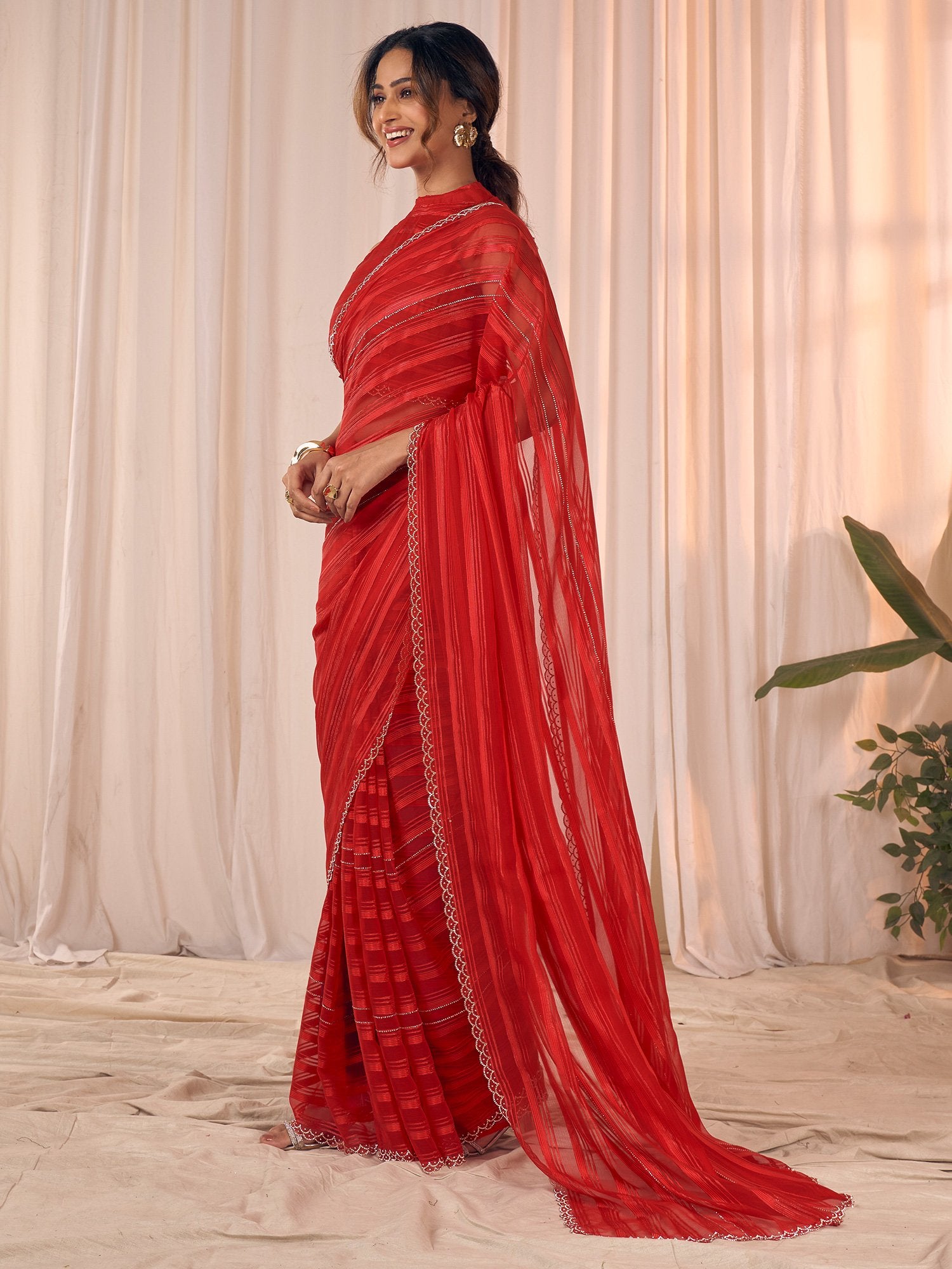 partywear designer saree for festive occasions