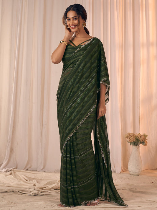 partywear designer saree for festive occasions