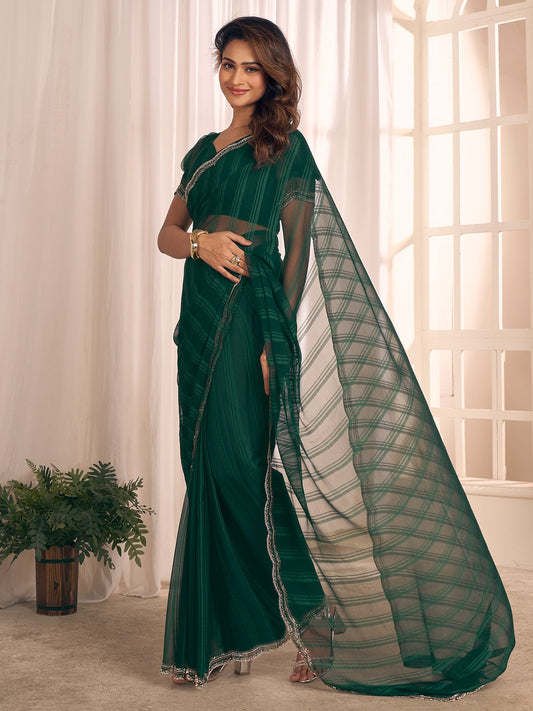partywear designer saree for festive occasions