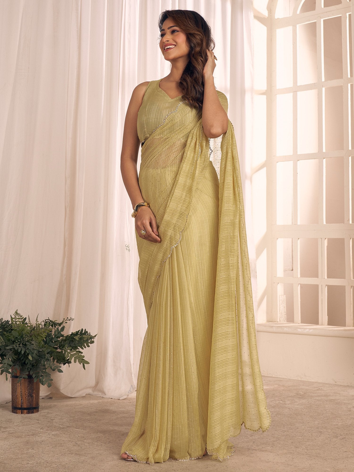 partywear designer saree for festive occasions
