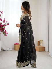 partywear designer saree for festive occasions