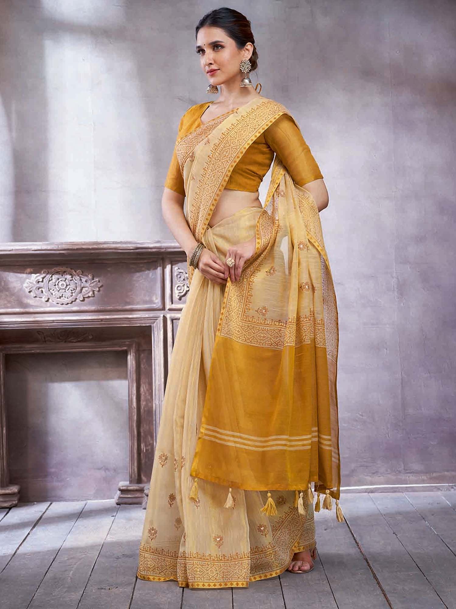 partywear designer saree for festive occasions