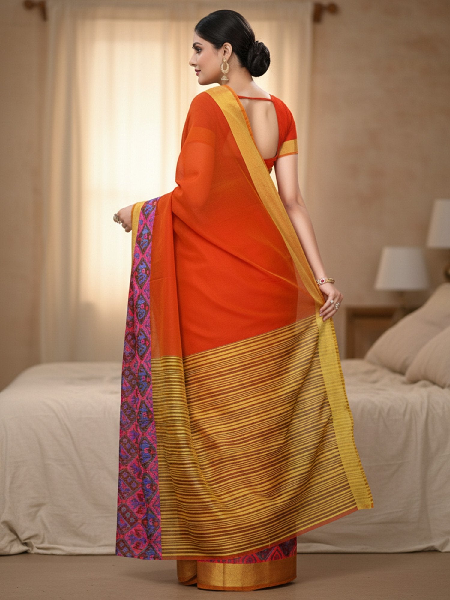 partywear designer saree for festive occasions