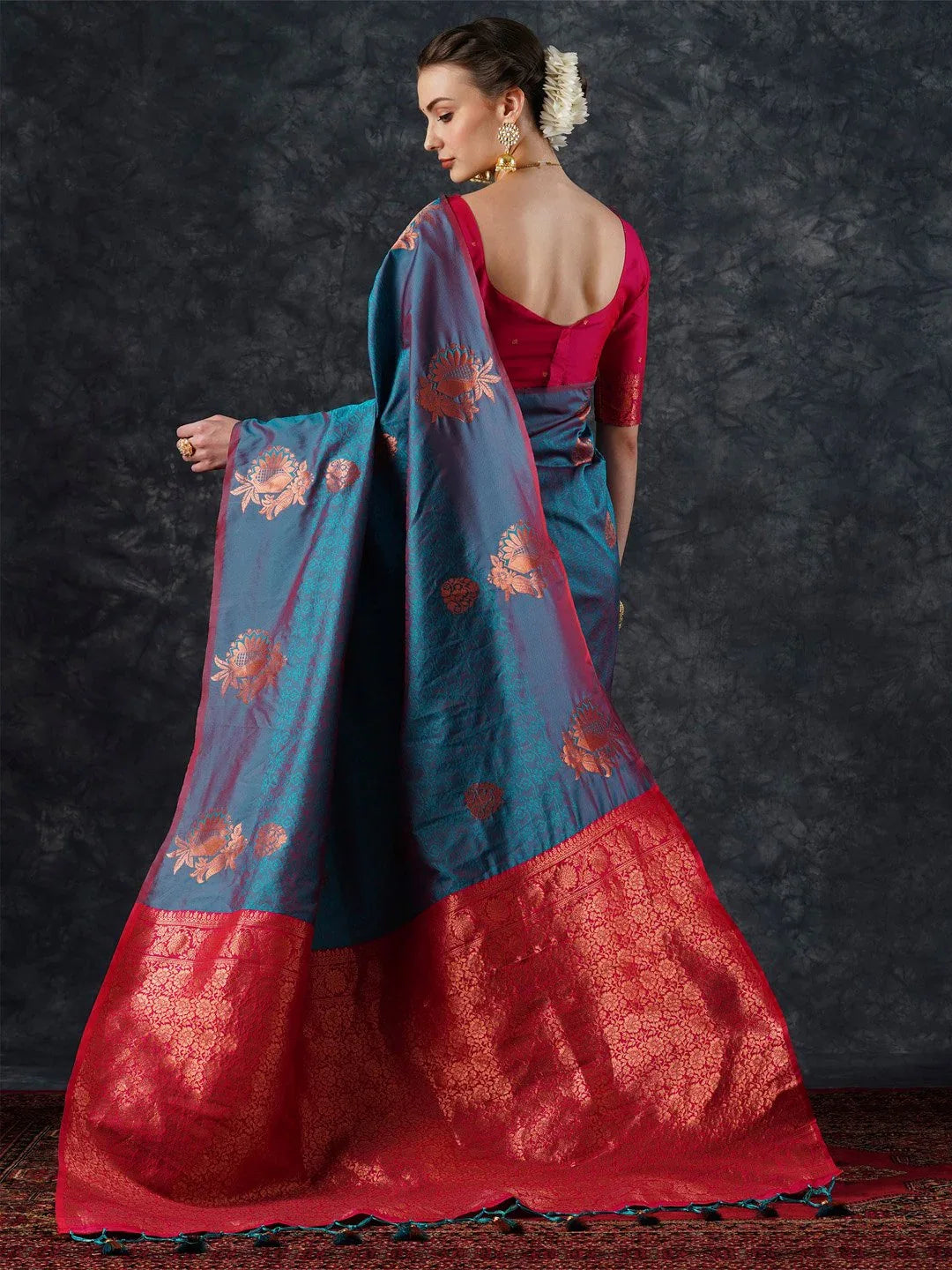 partywear designer saree for festive occasions