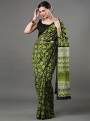 Light Green Bhagalpuri Silk Saree - The Dori Store