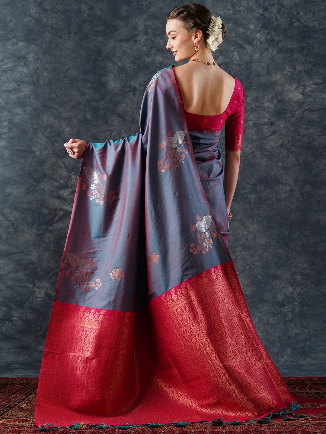 partywear designer saree for festive occasions