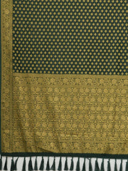 Green Kanjeevaram Georgette Woven Saree - The Dori Store