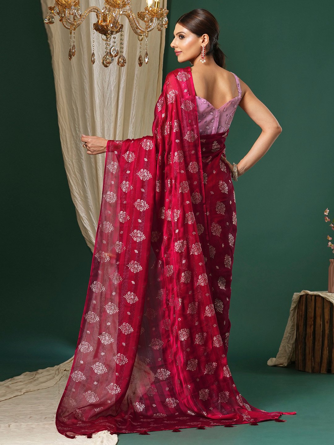 partywear designer saree for festive occasions