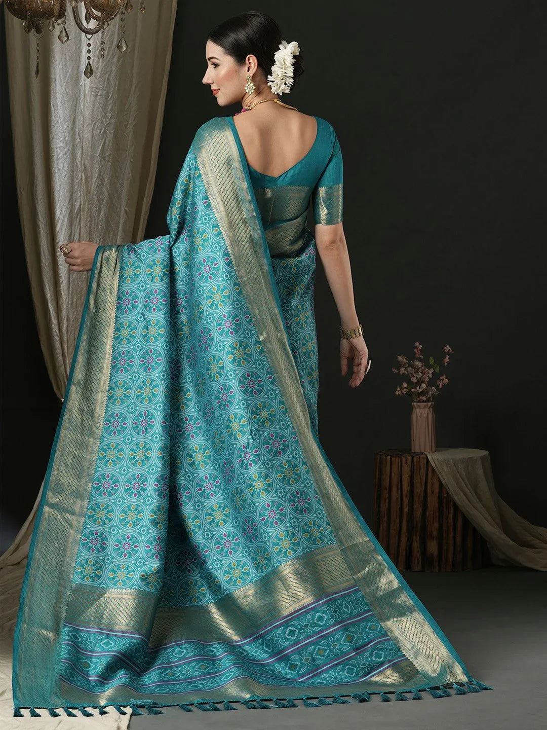 partywear designer saree for festive occasions