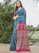 Blue Blue Bandhani Silk Blend Digital Print Saree