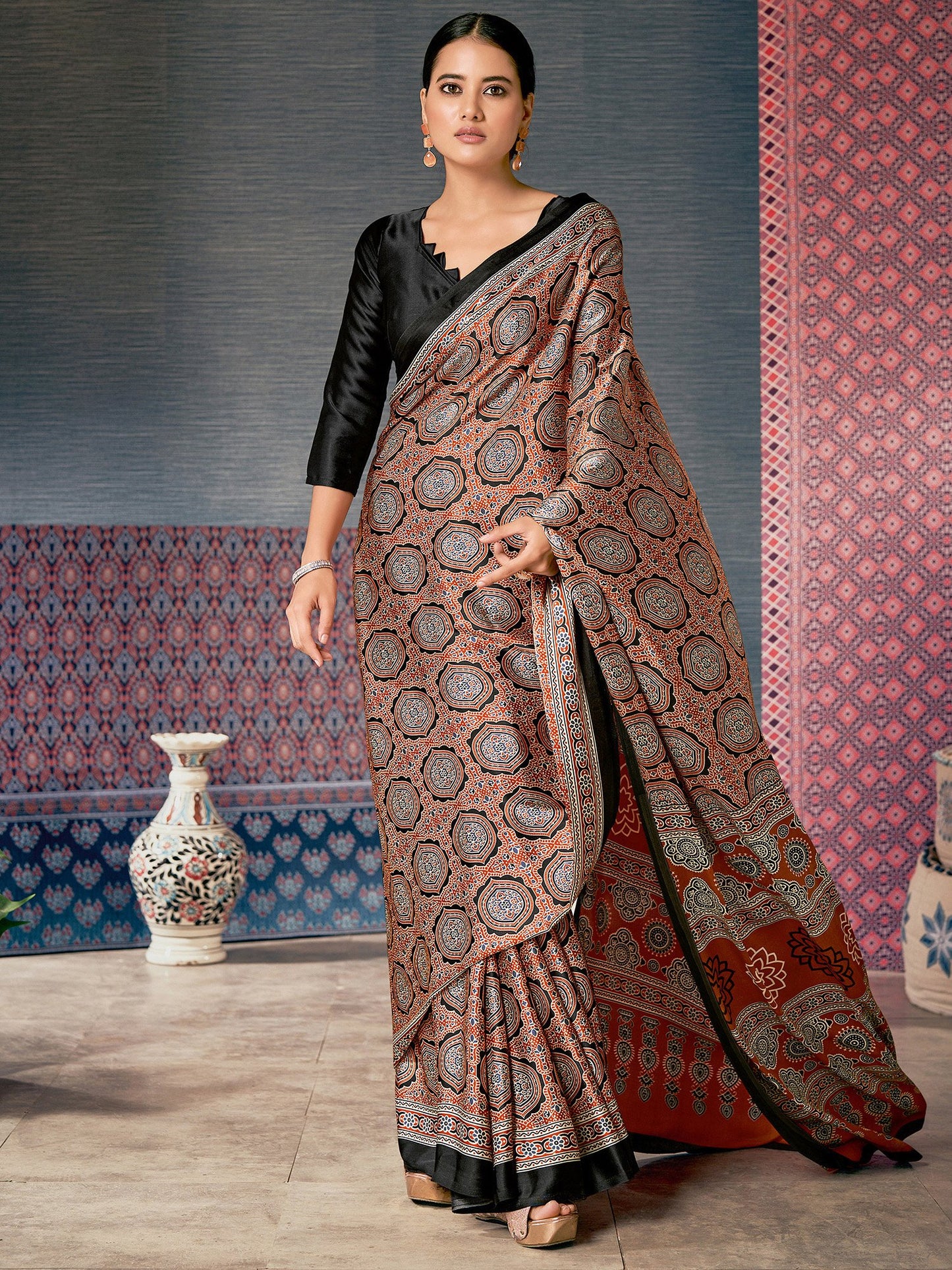 partywear designer saree for festive occasions