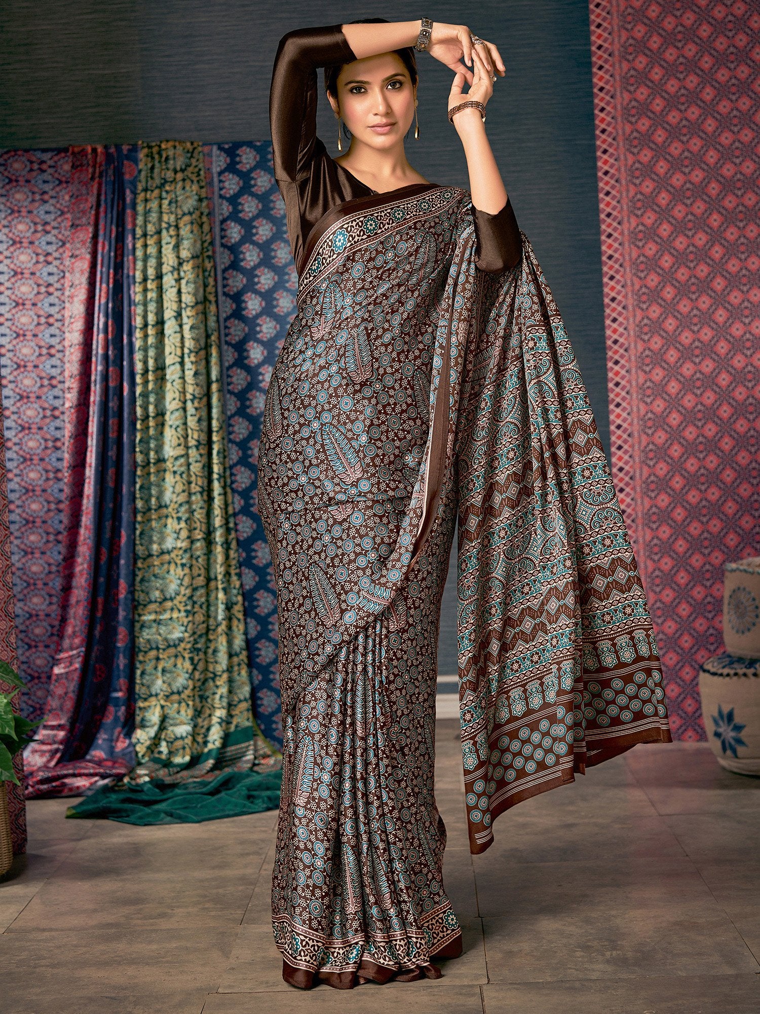 partywear designer saree for festive occasions