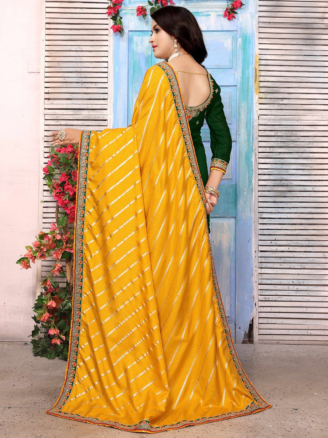 partywear designer saree for festive occasions