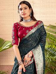 partywear designer saree for festive occasions