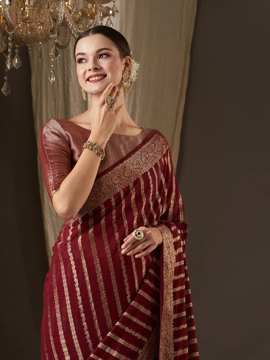 partywear designer saree for festive occasions