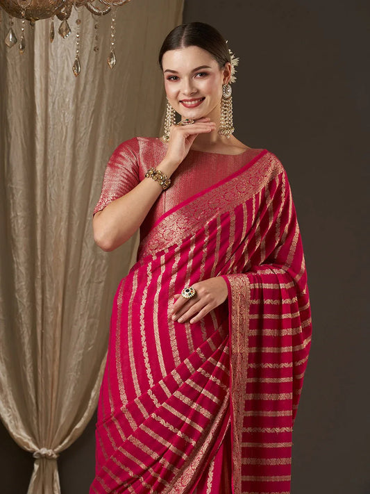 partywear designer saree for festive occasions