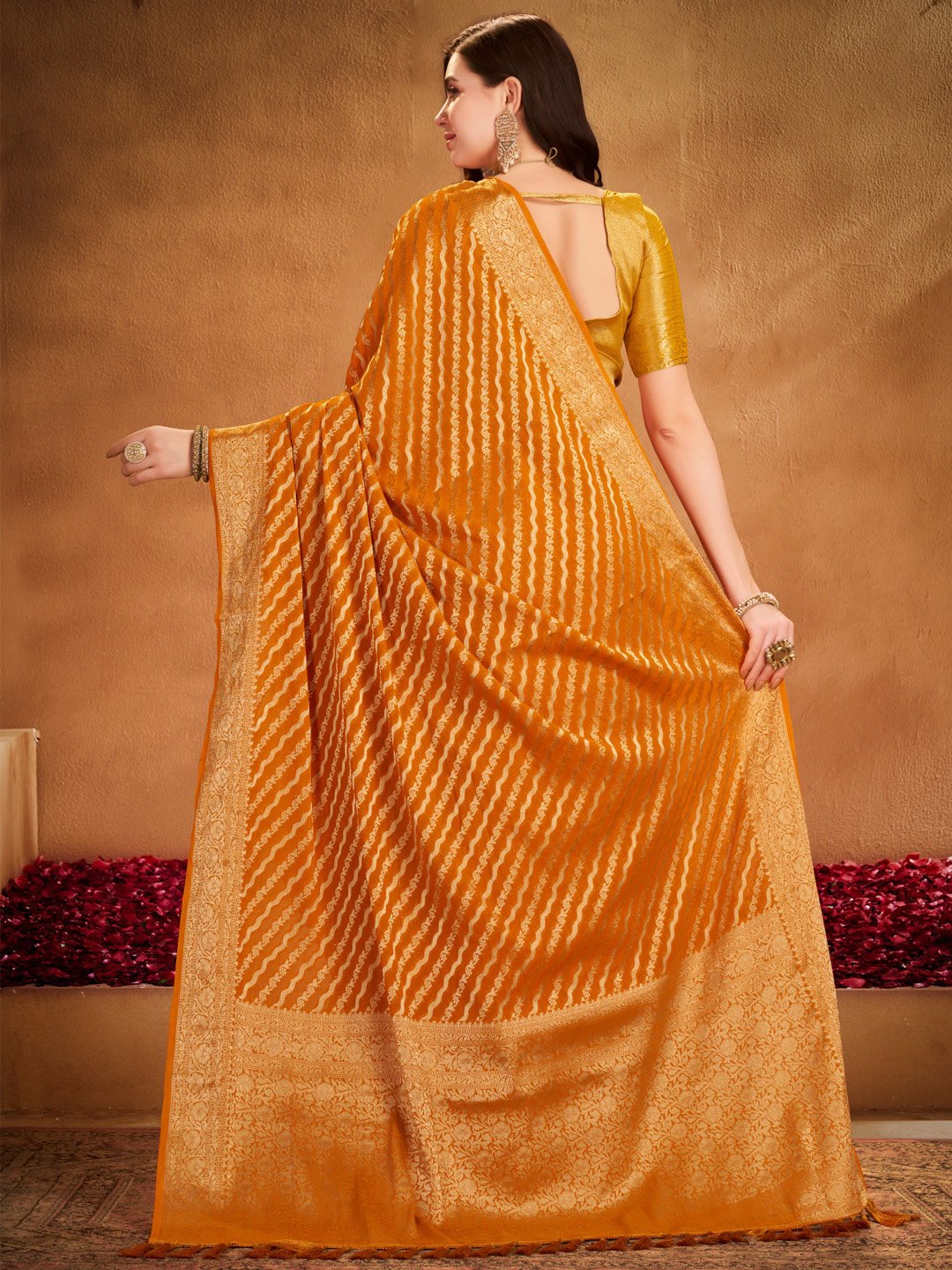 partywear designer saree for festive occasions