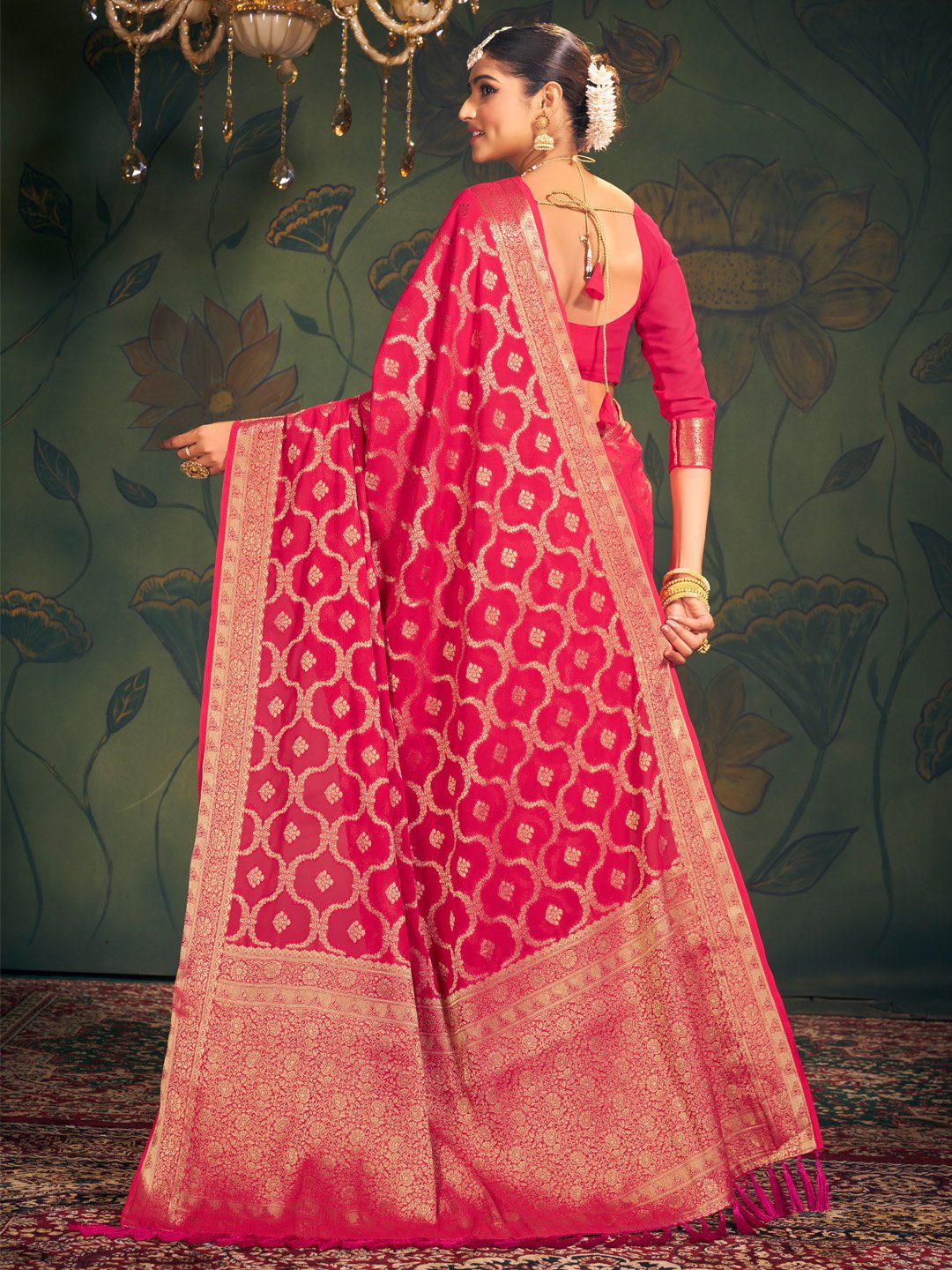 partywear designer saree for festive occasions