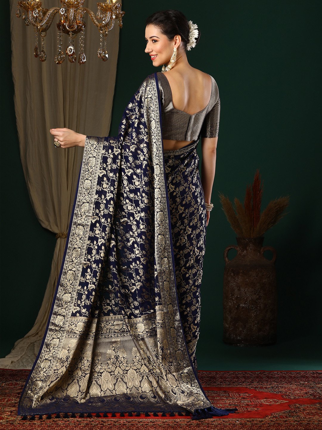 partywear designer saree for festive occasions
