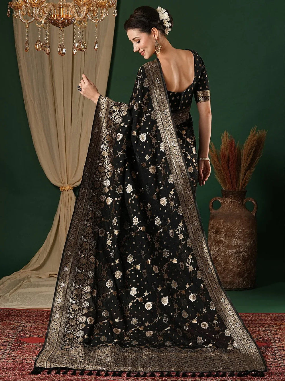 partywear designer saree for festive occasions