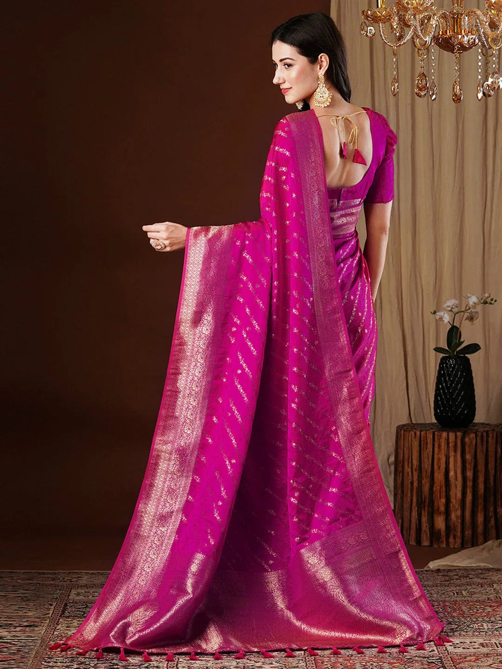partywear designer saree for festive occasions