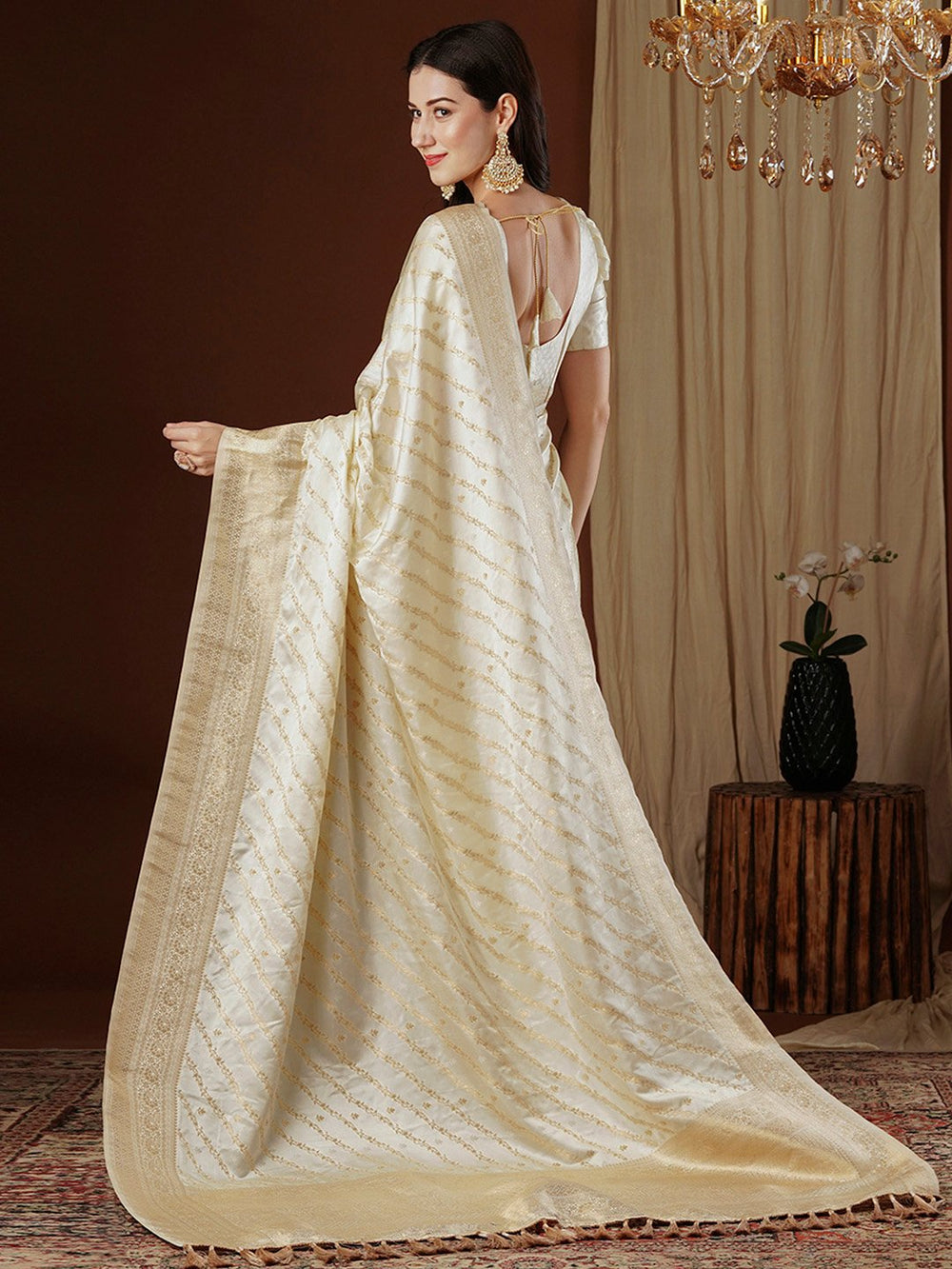 partywear designer saree for festive occasions