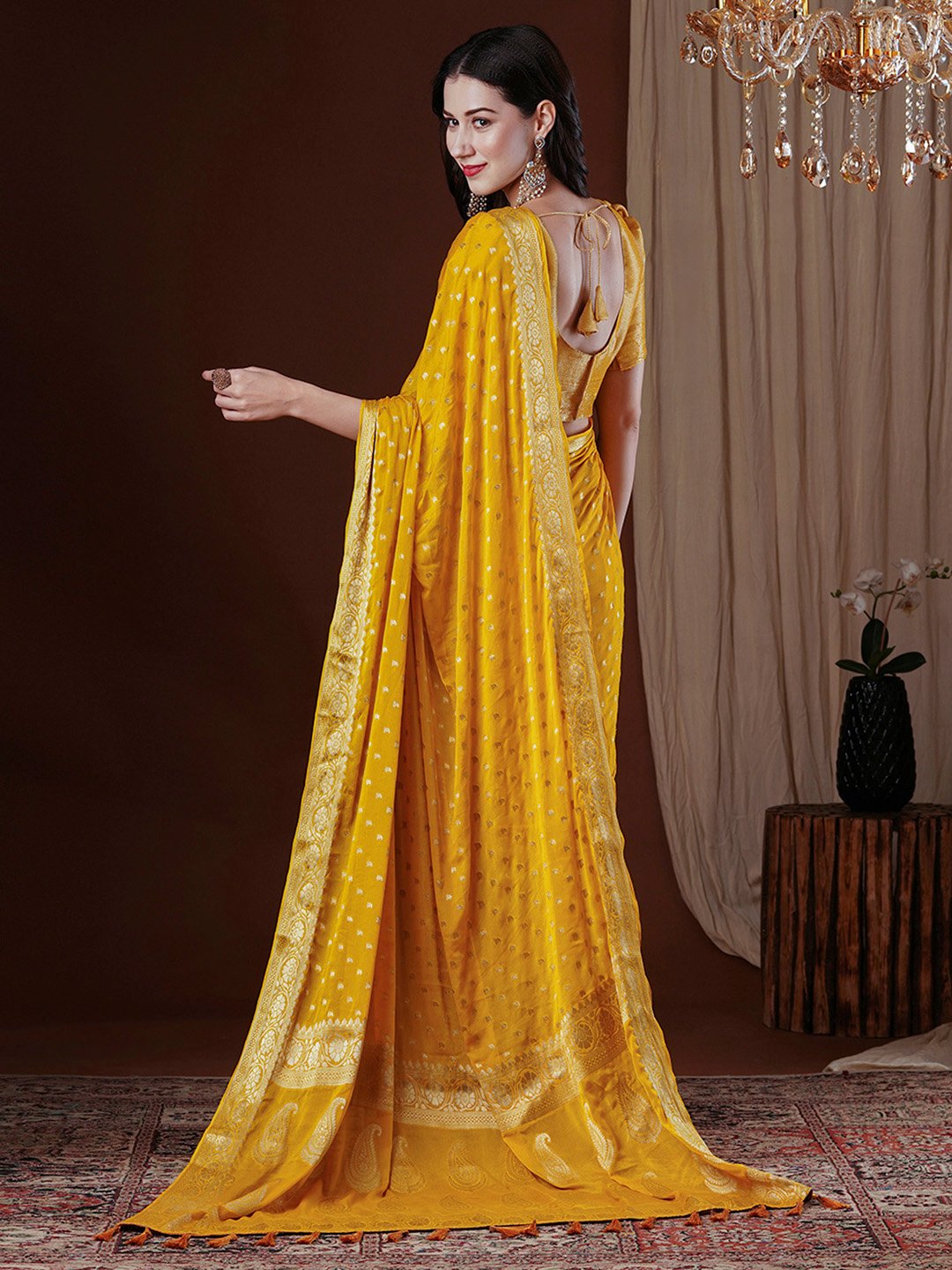partywear designer saree for festive occasions