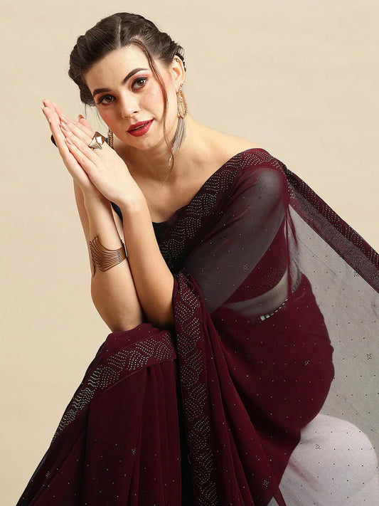 partywear designer saree for festive occasions
