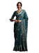 Blue Tealblue Sungudi Silk Blend Printed Saree