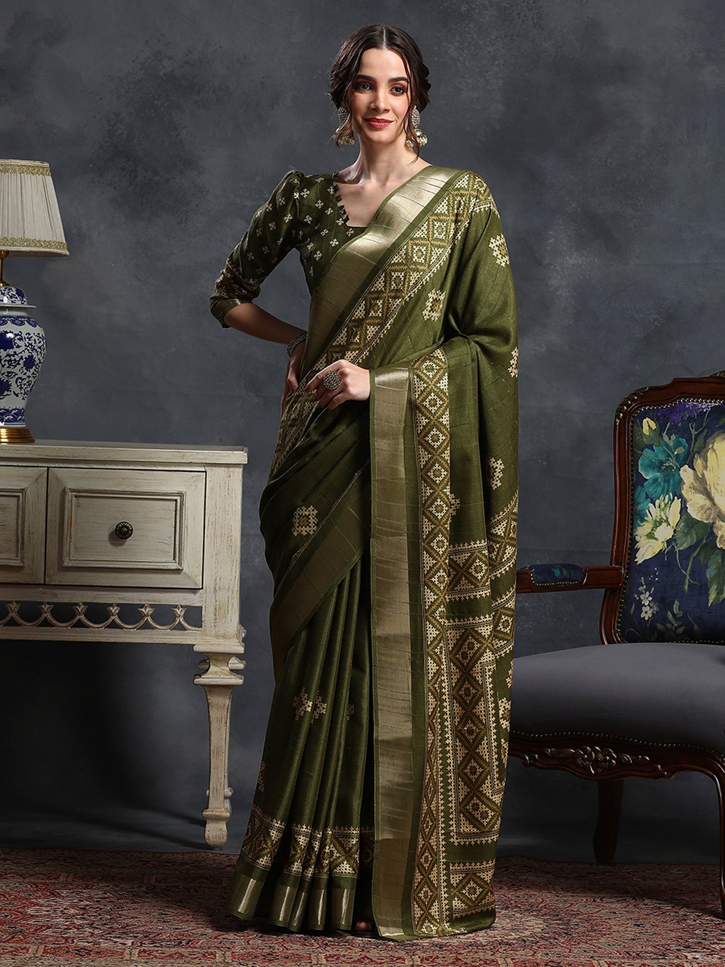 partywear designer saree for festive occasions