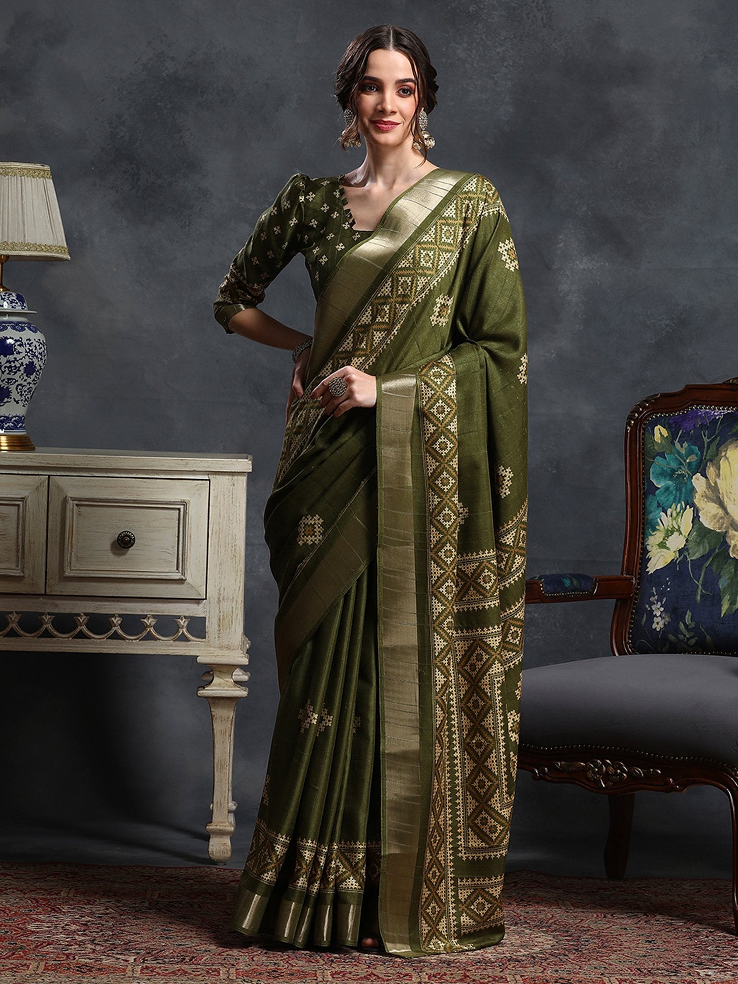 partywear designer saree for festive occasions