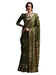 Green Olive Sungudi Silk Blend Printed Saree
