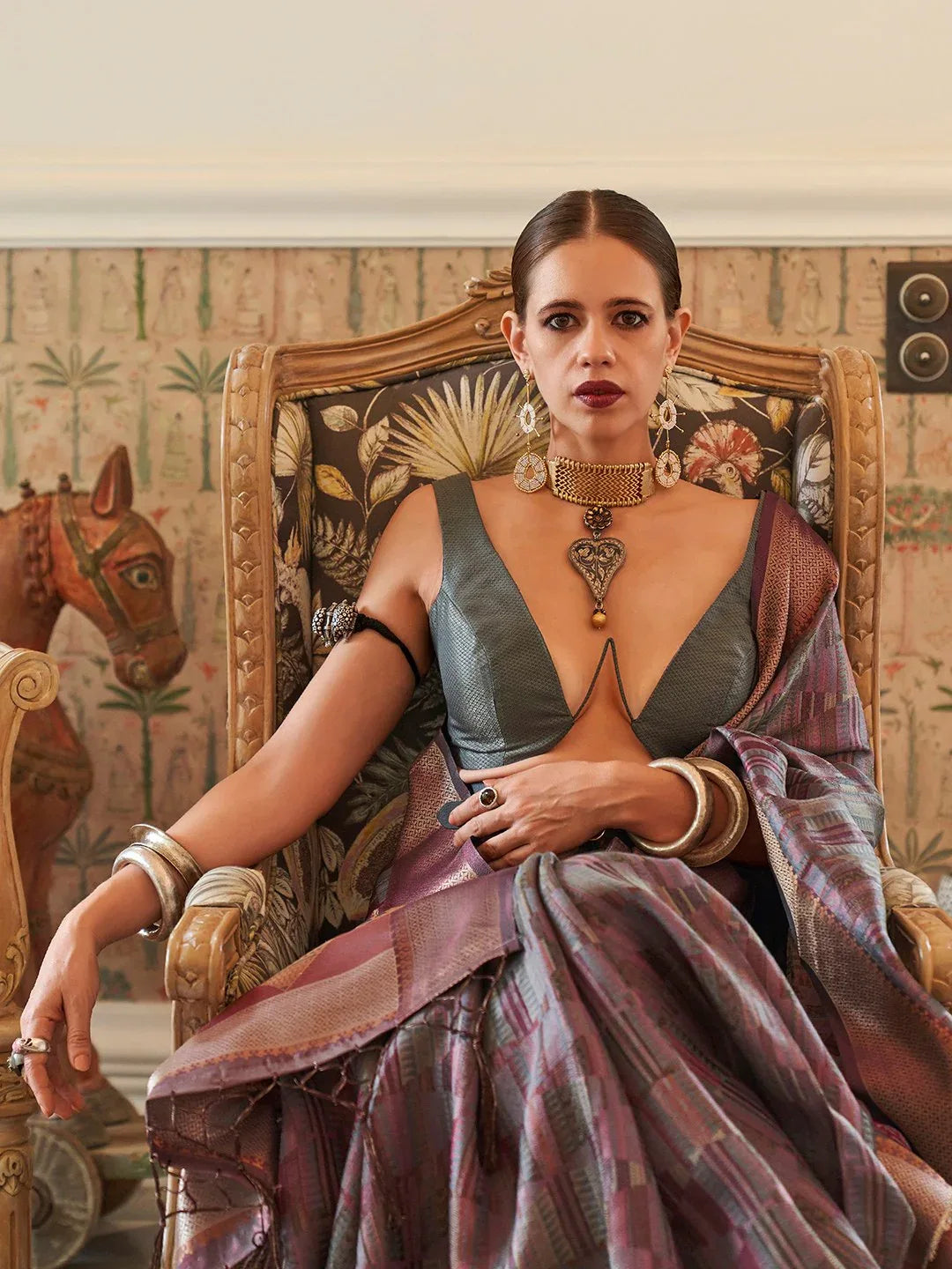 partywear designer saree for festive occasions