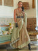 Golden Beige Banarasi Silk Blend Woven Saree