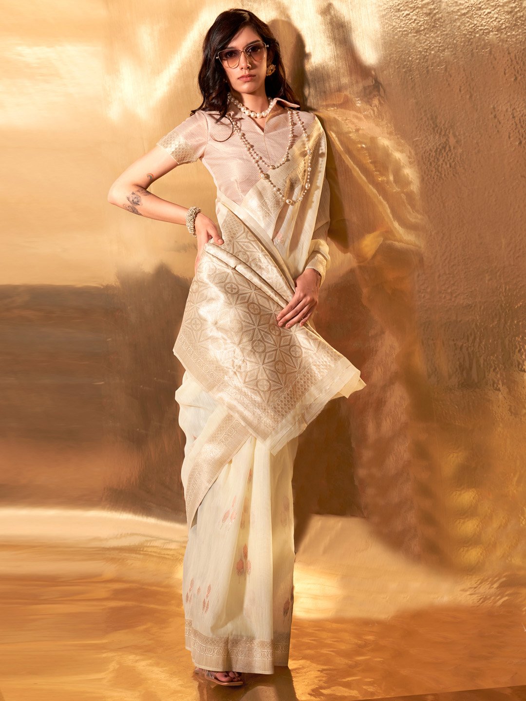partywear designer saree for festive occasions