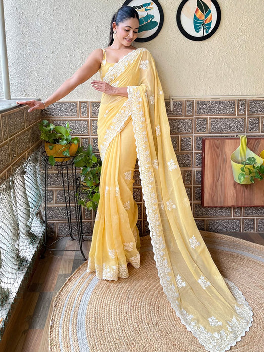 partywear designer saree for festive occasions