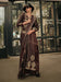Brown Brown Banarasi Satin Silk Woven Saree