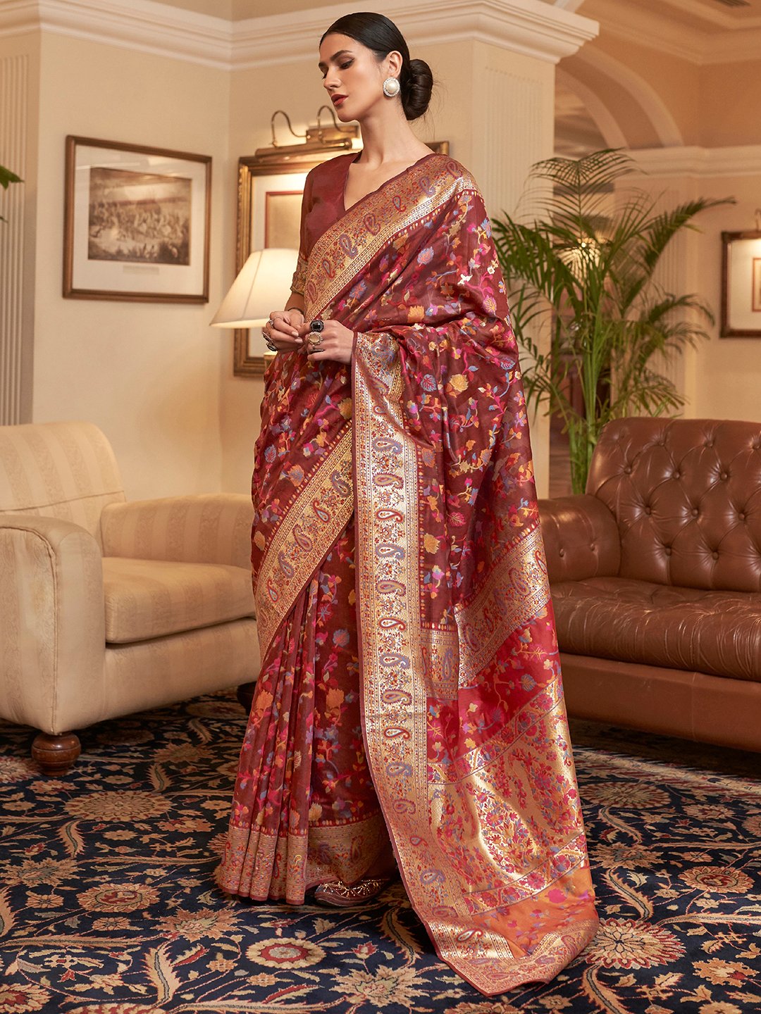 partywear designer saree for festive occasions