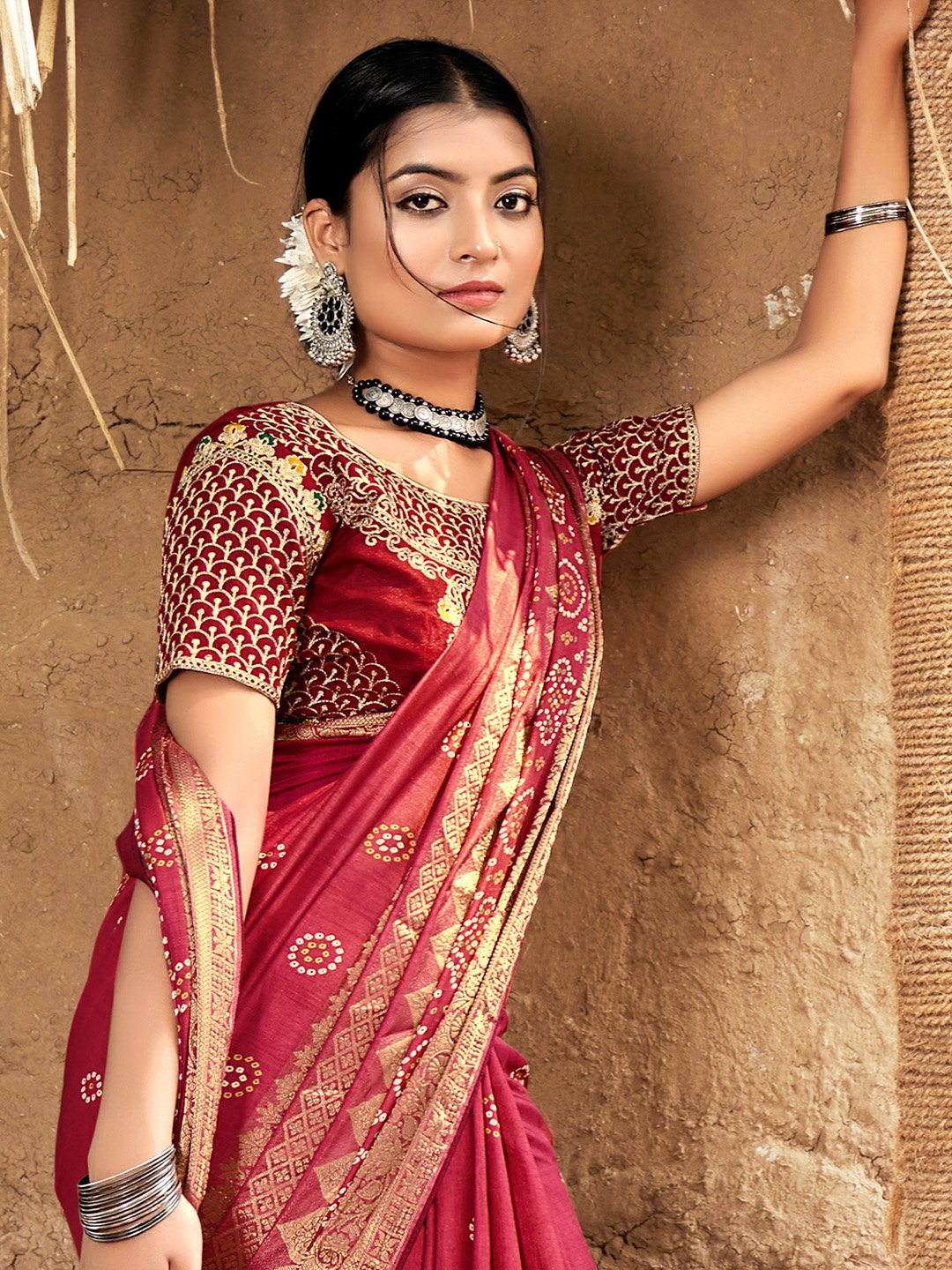 partywear designer saree for festive occasions