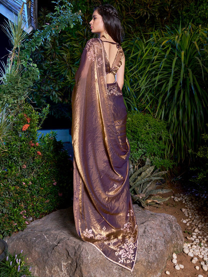 partywear designer saree for festive occasions