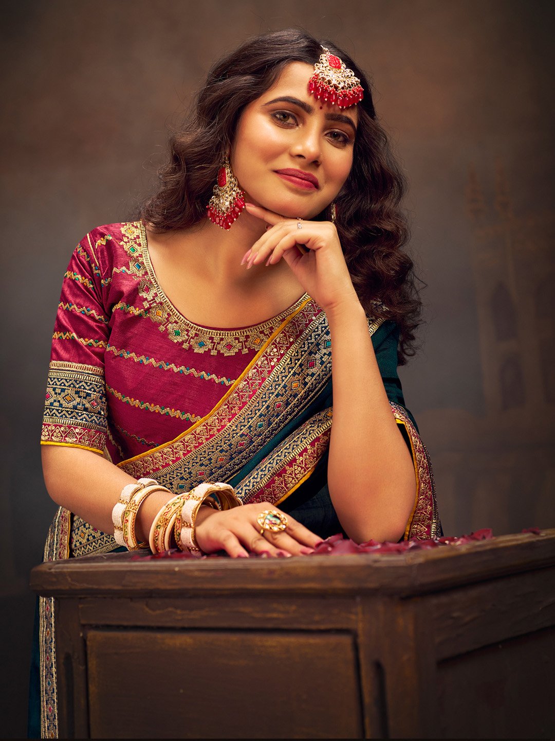 partywear designer saree for festive occasions