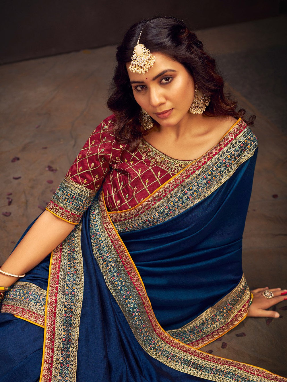 partywear designer saree for festive occasions