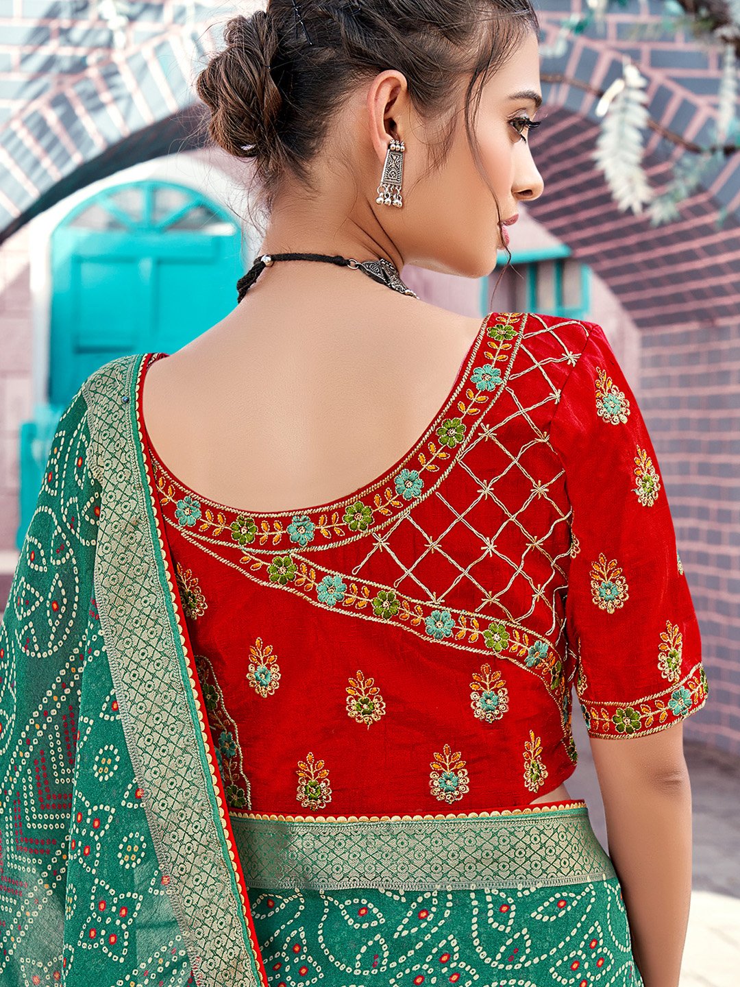 partywear designer saree for festive occasions