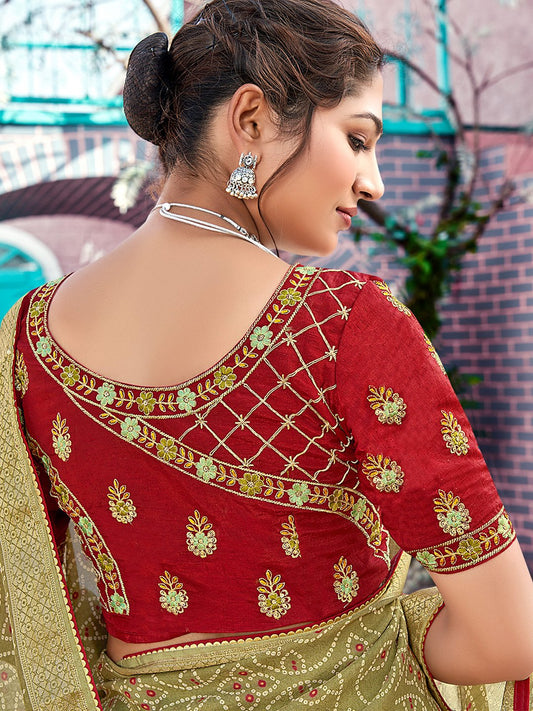 partywear designer saree for festive occasions