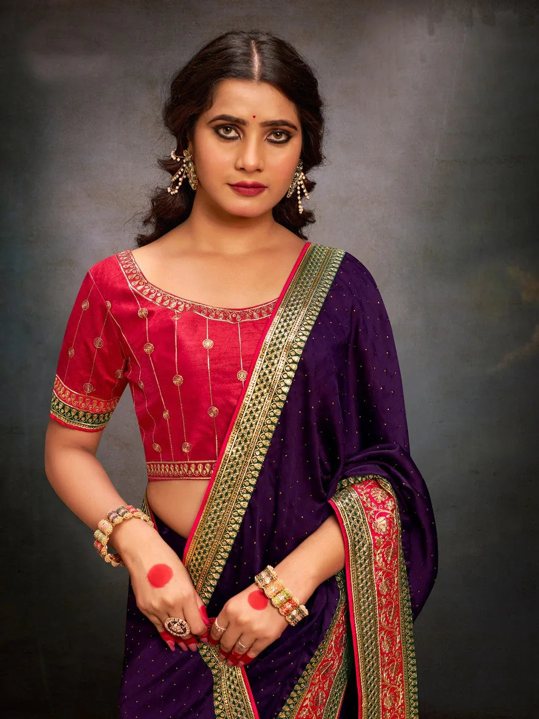 partywear designer saree for festive occasions