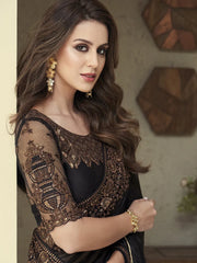 partywear designer saree for festive occasions