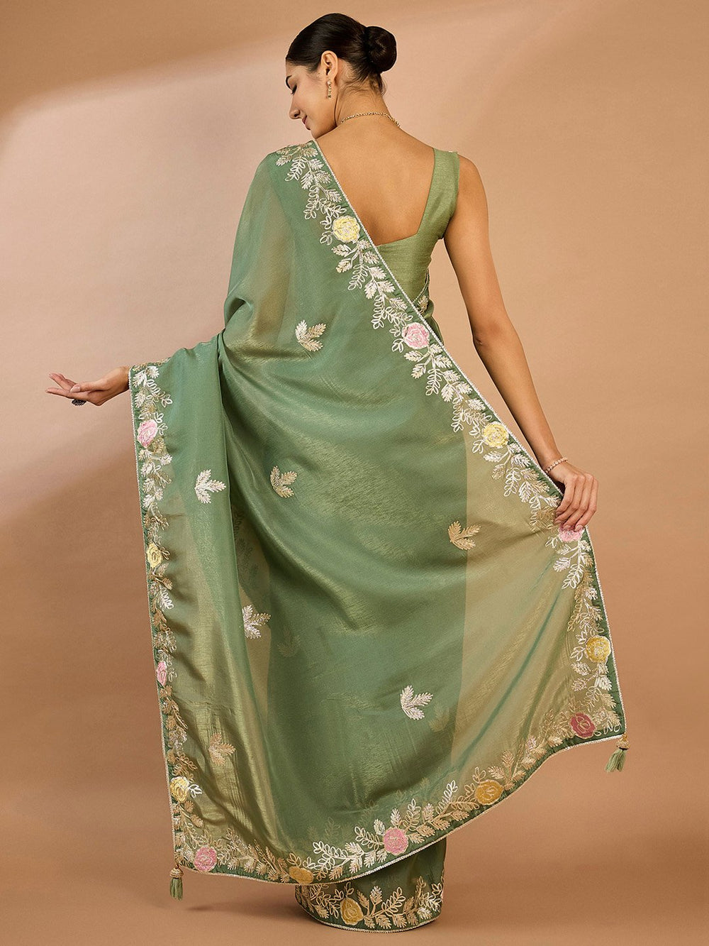 partywear designer saree for festive occasions